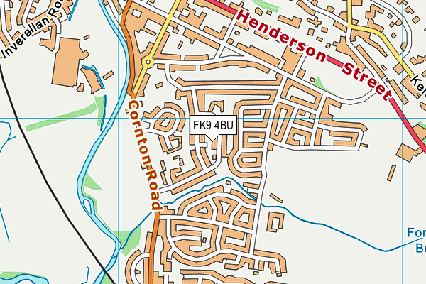 FK9 4BU map - OS VectorMap District (Ordnance Survey)