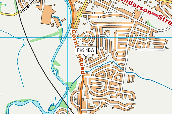 FK9 4BW map - OS VectorMap District (Ordnance Survey)