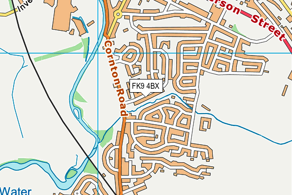 FK9 4BX map - OS VectorMap District (Ordnance Survey)
