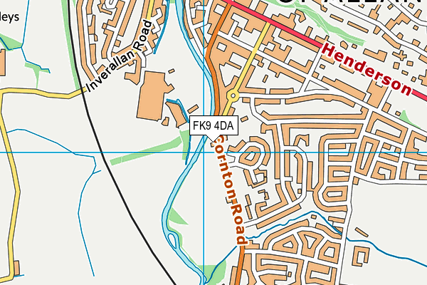 FK9 4DA map - OS VectorMap District (Ordnance Survey)