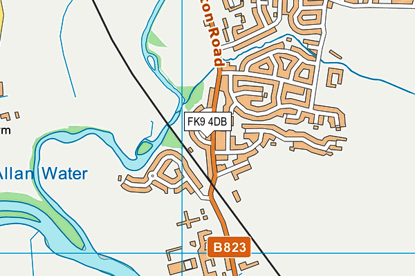 FK9 4DB map - OS VectorMap District (Ordnance Survey)
