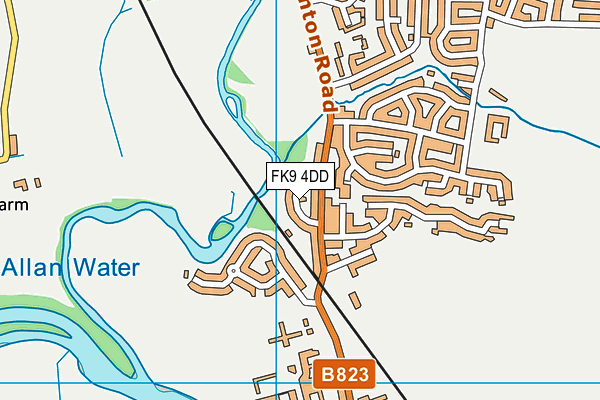 FK9 4DD map - OS VectorMap District (Ordnance Survey)