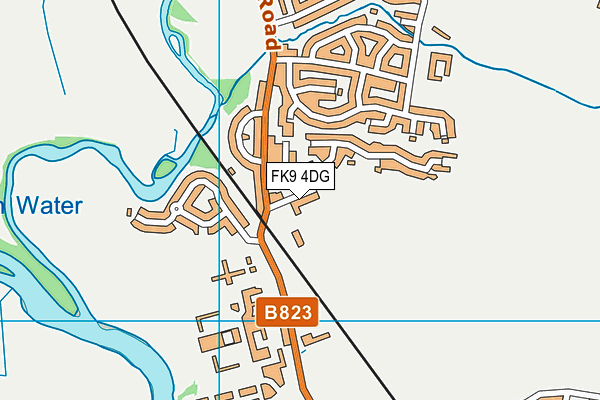 FK9 4DG map - OS VectorMap District (Ordnance Survey)