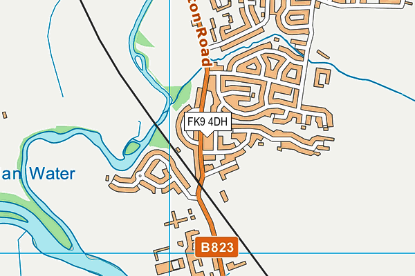 FK9 4DH map - OS VectorMap District (Ordnance Survey)