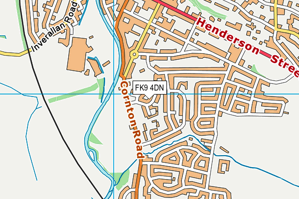 FK9 4DN map - OS VectorMap District (Ordnance Survey)