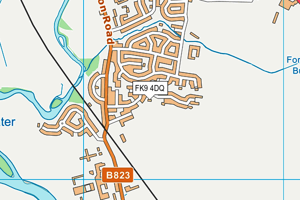 FK9 4DQ map - OS VectorMap District (Ordnance Survey)