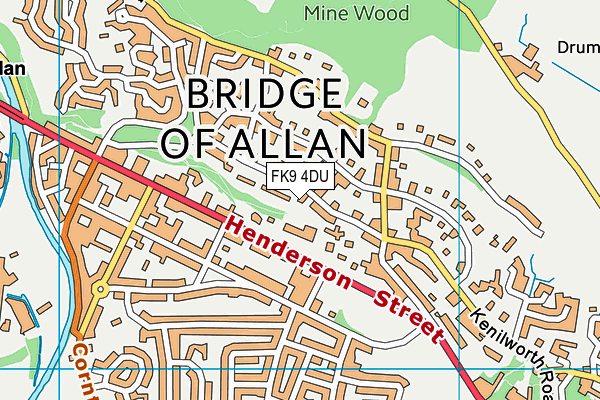 FK9 4DU map - OS VectorMap District (Ordnance Survey)