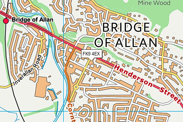 FK9 4EX map - OS VectorMap District (Ordnance Survey)