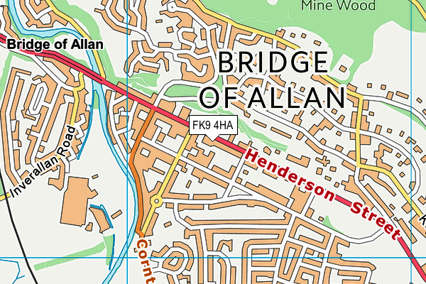 Map of BRIDGE OF ALLAN DENTAL CARE LTD at district scale
