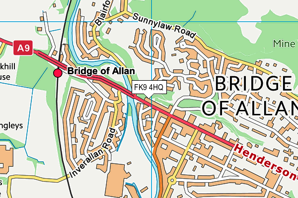 FK9 4HQ map - OS VectorMap District (Ordnance Survey)