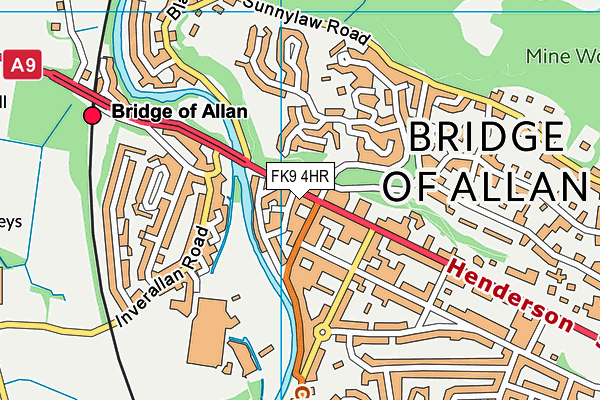 FK9 4HR map - OS VectorMap District (Ordnance Survey)