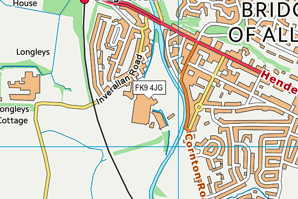 FK9 4JG map - OS VectorMap District (Ordnance Survey)