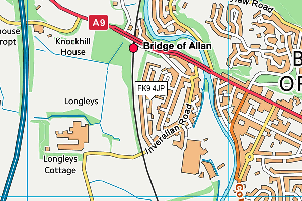 FK9 4JP map - OS VectorMap District (Ordnance Survey)