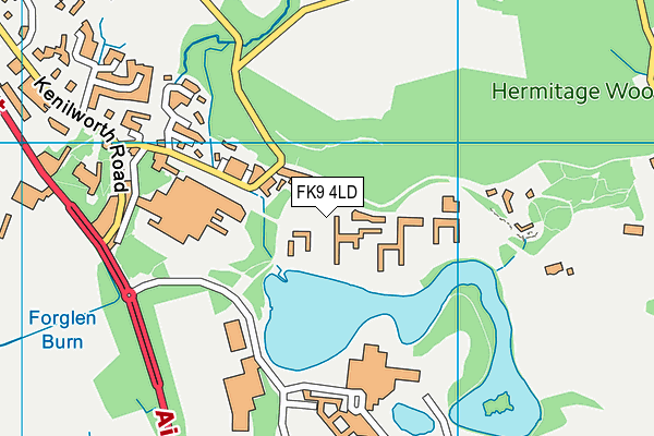 FK9 4LD map - OS VectorMap District (Ordnance Survey)