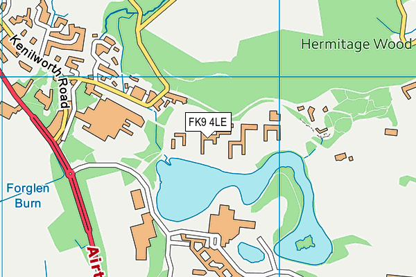 FK9 4LE map - OS VectorMap District (Ordnance Survey)