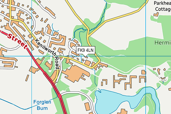 FK9 4LN map - OS VectorMap District (Ordnance Survey)