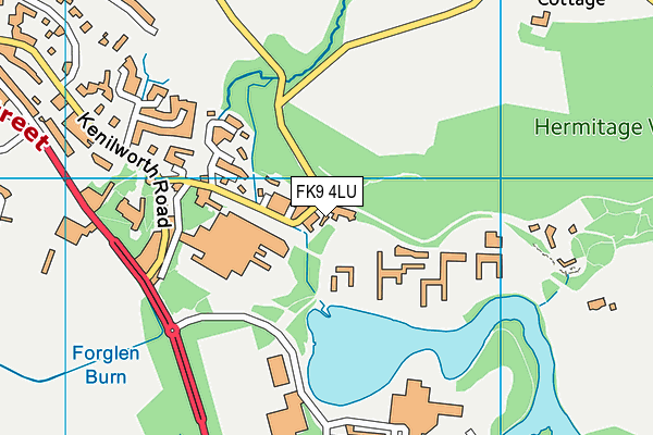 FK9 4LU map - OS VectorMap District (Ordnance Survey)