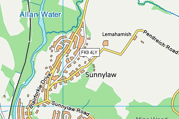 FK9 4LY map - OS VectorMap District (Ordnance Survey)