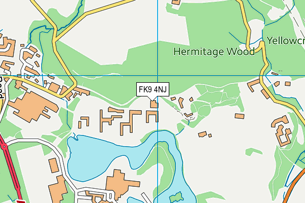 FK9 4NJ map - OS VectorMap District (Ordnance Survey)