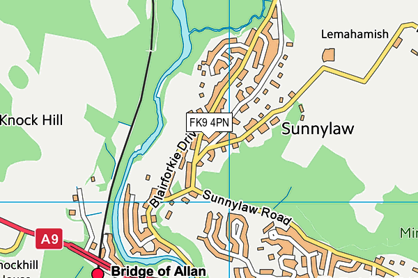 FK9 4PN map - OS VectorMap District (Ordnance Survey)