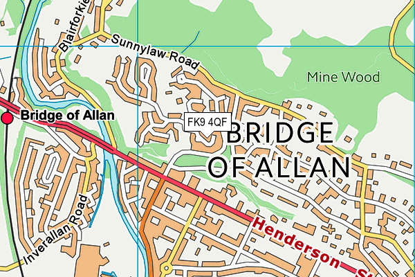 FK9 4QF map - OS VectorMap District (Ordnance Survey)