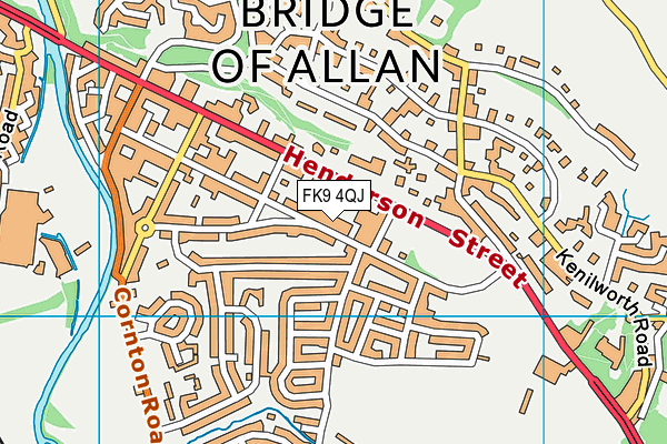 FK9 4QJ map - OS VectorMap District (Ordnance Survey)