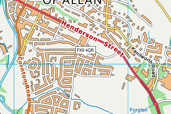 FK9 4QR map - OS VectorMap District (Ordnance Survey)