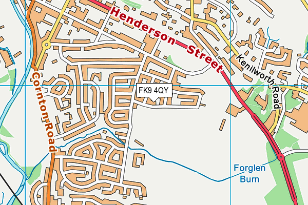 FK9 4QY map - OS VectorMap District (Ordnance Survey)