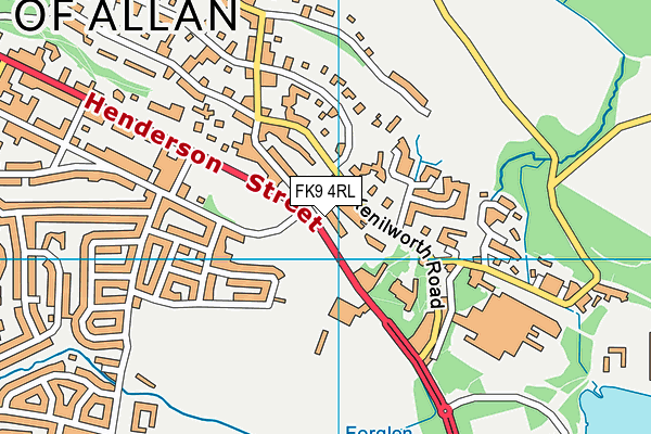 FK9 4RL map - OS VectorMap District (Ordnance Survey)