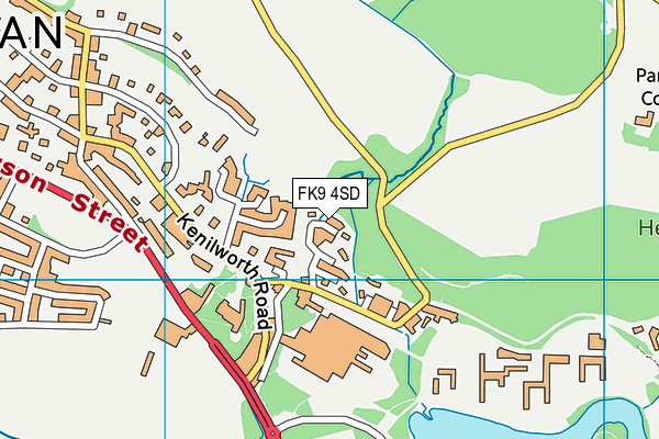 FK9 4SD map - OS VectorMap District (Ordnance Survey)