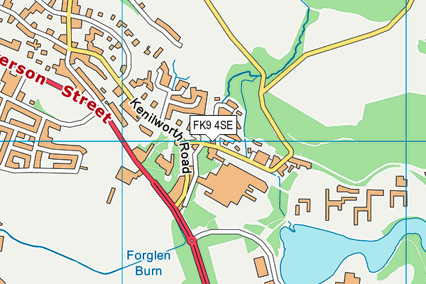 FK9 4SE map - OS VectorMap District (Ordnance Survey)