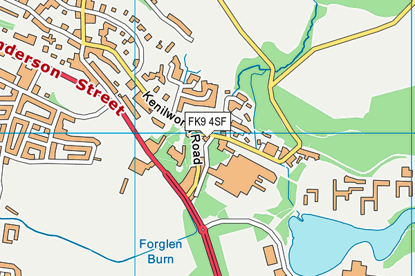 FK9 4SF map - OS VectorMap District (Ordnance Survey)