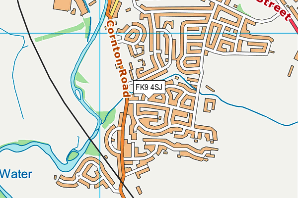 FK9 4SJ map - OS VectorMap District (Ordnance Survey)