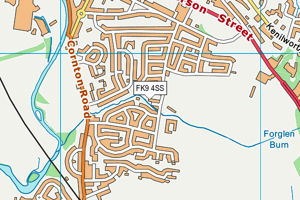 FK9 4SS map - OS VectorMap District (Ordnance Survey)