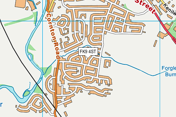 FK9 4ST map - OS VectorMap District (Ordnance Survey)