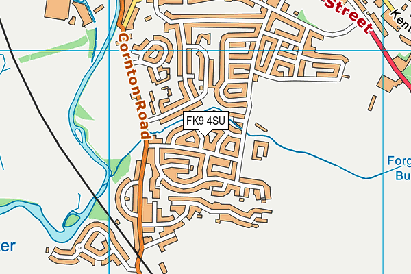 FK9 4SU map - OS VectorMap District (Ordnance Survey)