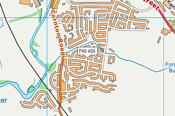FK9 4SX map - OS VectorMap District (Ordnance Survey)