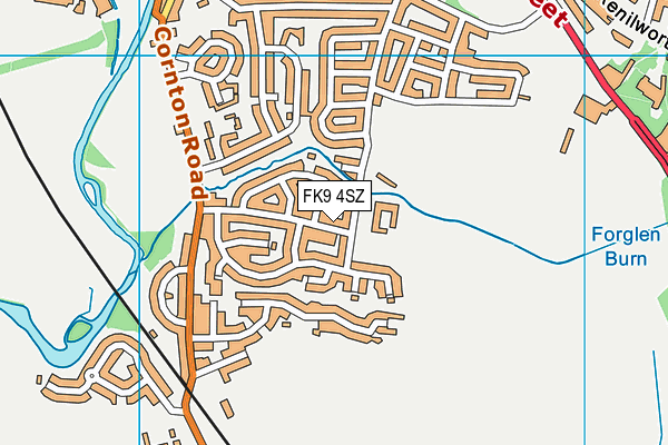 FK9 4SZ map - OS VectorMap District (Ordnance Survey)