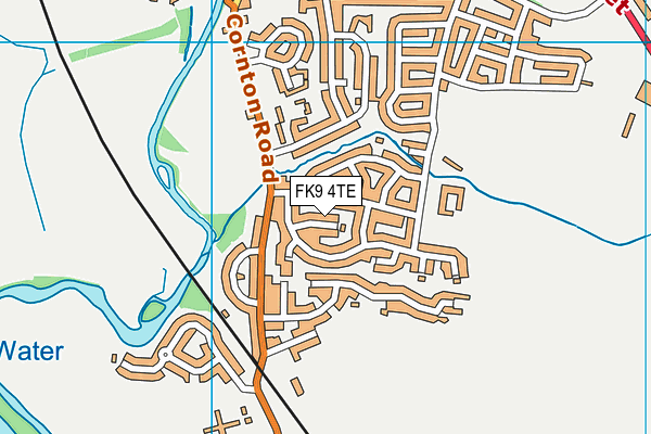 FK9 4TE map - OS VectorMap District (Ordnance Survey)