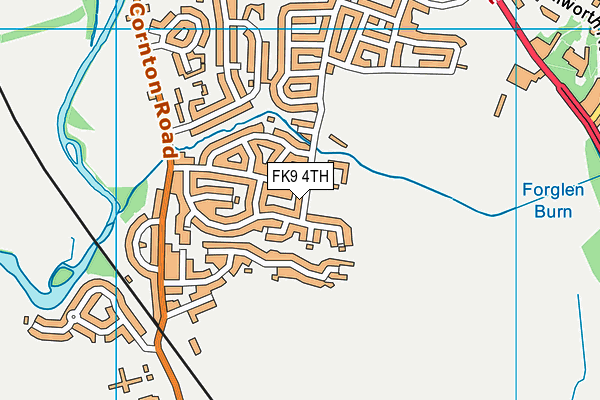 FK9 4TH map - OS VectorMap District (Ordnance Survey)