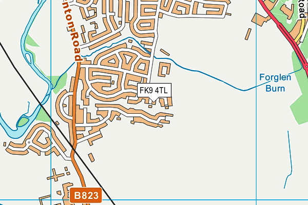 FK9 4TL map - OS VectorMap District (Ordnance Survey)
