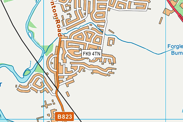 FK9 4TN map - OS VectorMap District (Ordnance Survey)