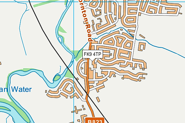 FK9 4TP map - OS VectorMap District (Ordnance Survey)