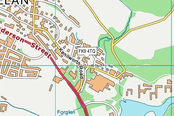 FK9 4TQ map - OS VectorMap District (Ordnance Survey)