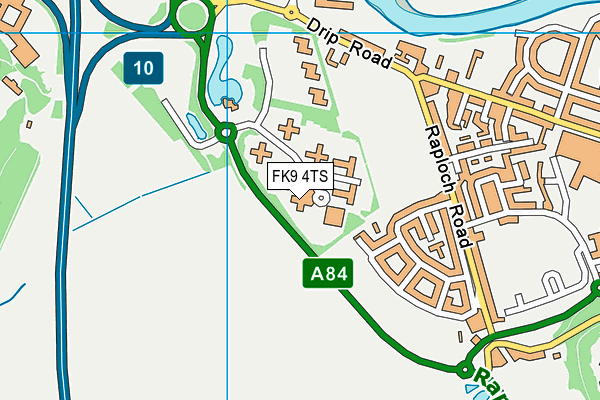 FK9 4TS map - OS VectorMap District (Ordnance Survey)
