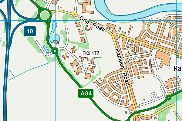 FK9 4TZ map - OS VectorMap District (Ordnance Survey)