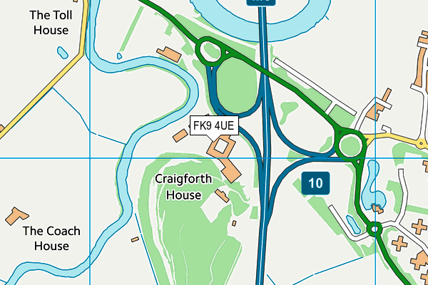FK9 4UE map - OS VectorMap District (Ordnance Survey)