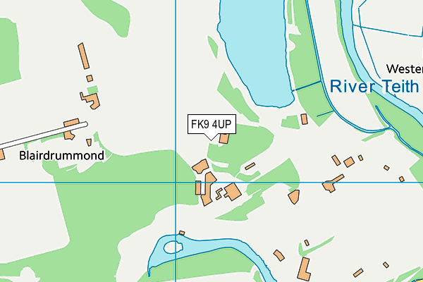 FK9 4UP map - OS VectorMap District (Ordnance Survey)