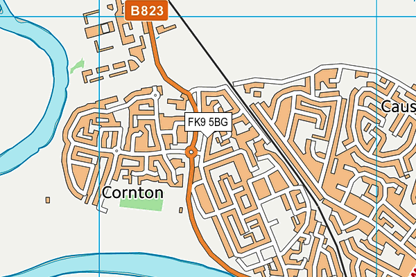 FK9 5BG map - OS VectorMap District (Ordnance Survey)