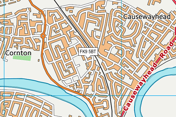 FK9 5BT map - OS VectorMap District (Ordnance Survey)